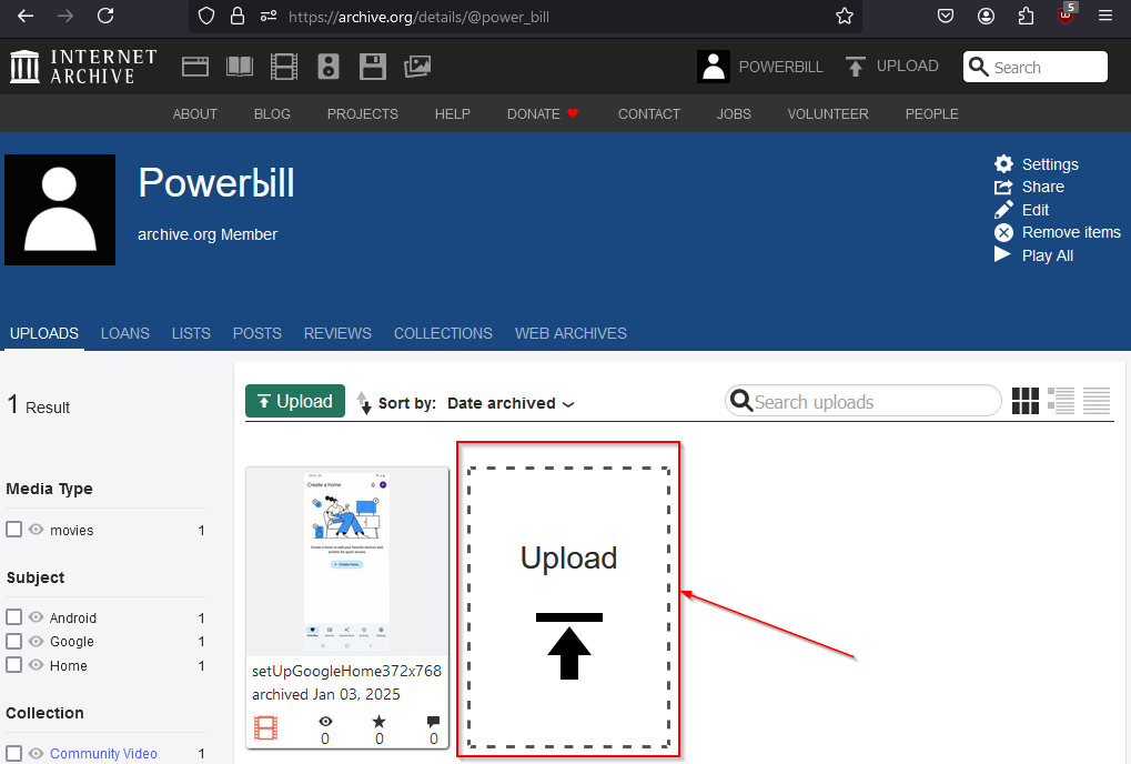 [Image: archiveOrgUploadVideo1.png]